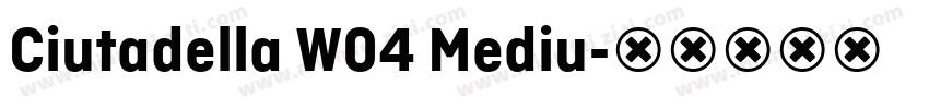 Ciutadella W04 Mediu字体转换